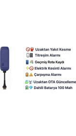 Resim Turkotek 4g Kablolu Gps Araç Takip Cihazı | 1 Yıl Kullanım Dahil Sım Kartlı | Motor Durdurma Özellikli Gerçek Zamanlı Araç, Motosiklet, Kamyonet, Hafif Ticari Araçlar, Elektrikli Bisiklet, Scooter Uyumlu 