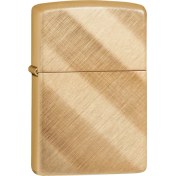 Resim Zippo 29675 Diagonal Weave Brass Çakmak 