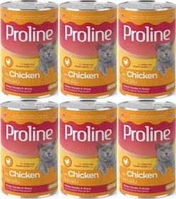 Resim Pro Line Tavuklu Yetişkin Kedi Konservesi 6 x 400 G 