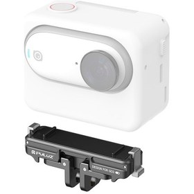 Resim Rogfer Insta360 Go3 / Go 3s İçin Puluz Manyetik Abs Hızlı Bırakma Taban Montajı Siyah 