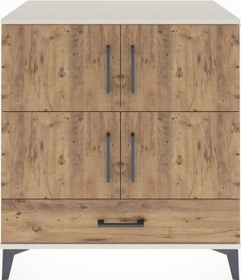 Resim Hyperion Şifonyer 2 Raflı Tek Çekmeceli 4 Kapaklı 88x44x96 Ay... Aytaşı 