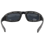 Resim Suntek Motosiklet Windproof Toza Binme Gözlük Yastıklı Rahat Gri 