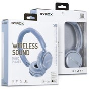 Resim Syrox Kablosuz Bluetooth Kulaklık S16 Mavi 