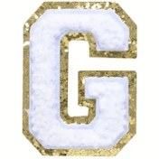 Resim arredamento Termos Uyumlu G Harfi Beyaz Sticker 