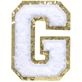 Resim arredamento Termos Uyumlu G Harfi Beyaz Sticker 