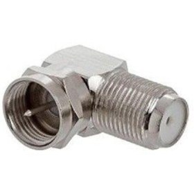 Resim Genel Markalar F Konnektör L Fiş 90 Derece Çevirici Anten Kablosu Için F Connektör ( 1 Adet ) 