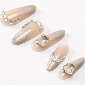 Resim Pop Beauty Takma Tırnak Seti & Zararsız Yapıştırıcı, El Yapımı Handmade Popbeauty10175 