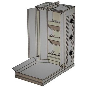 Resim CSA Karacasan 3 Radyanlı Lavataş Döner Ocağı Makinesi 
