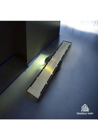 Resim İsaoğlu Yapı Antik Gold Duş Kanalı Antik Gold Duş Gideri 40 Cm Süzgeç Gold Altın 