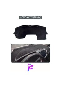 Resim Honda Cıty 2020+ Uyumlu Torpido Örtüsü Yansıma Önleyici Kolay Montaj Tam Koruma F44 Gri 