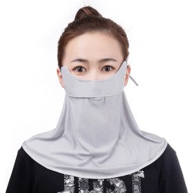 Resim Hi Stores Kadın Düz Renk Balaklava - Gri (Yurt Dışından) 