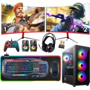 Resim Turbox Tx3814 i5 3470 16GB Ram 512GB M.2 NVMe SSD 4GB GT740 GDDR5 Ekran Kartı 23.6 inç Curved Çift Monitör Masaüstü Oyun Bilgisayarı 