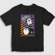 Resim Presmono Unisex Çocuk Siyah Hisoka Anime Hunter x Hunter T-Shirt 