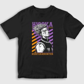 Resim Presmono Unisex Çocuk Siyah Hisoka Anime Hunter x Hunter T-Shirt 
