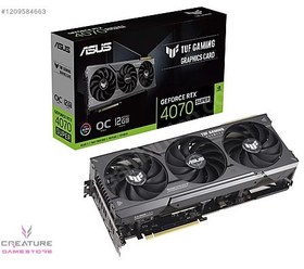 Resim Asus TUF GeForce RTX 4070 Super OC 12GB GDDR6X 192 Bit 