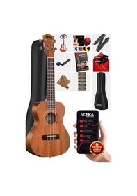 Resim Midex Ct-24mt Set Concert Ukulele Çanta Askı Stand Metod Pena 