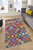 Resim Cümbüş Çok Renkli Halı Dekhera T1020-2 - 200X300 / Dot Taban 