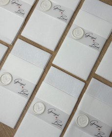 Resim Beyaz Mühürlü Peçete 