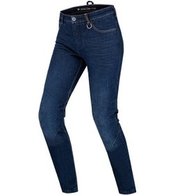 Resim Shima Devon Kadın Korumalı Denim Motosiklet Pantolonu Mavi 