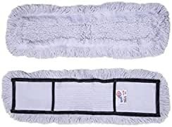 Resim Nemli Palet Yedek Mop Paspas 80 Cm. / Nem Alıcı Mop - Pamuklu/Beyaz - 10 Adet 