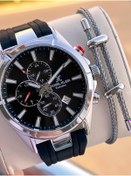 Resim Daniel Klein Silikon Kordon İtalyan Tasarım Bileklik Hediyeli 2yıl Garantili Erkek Kol Saati 10691.1 Gümüş 