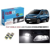 Resim Fiat Doblo D5 2023 Sonrası Led Plaka Aydınlatma Ampul Seti Femex Parlak Beyaz 