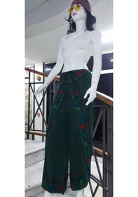 Resim Eren Style Otantik Nakış İşlemeli Harem Şalvar Pantolon Yeşil 