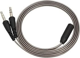 Resim Karlak 5 mm Ses,3.5mm Ses Y Splitter Kablo 1 Kadın 2 Erkek Dönüştürücü Kulaklık Masaüstü Dizüstü PC için Kulaklık için Mikrofon Kablosu Adaptörü 