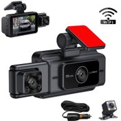 Resim Ximistore9 Araç Kamerası Wifi - 3 Lensli 1080p Full Hd Gece Görüşlü Dvr Kayıt Cihazı 