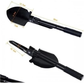 Resim Pusulası Katlanır Portatif Kazma Kürek Seti 