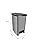 Resim 5DM-15 Lt Saral Slim Pedallı Plastik Çöp Kovası Siyah Kapaklı 