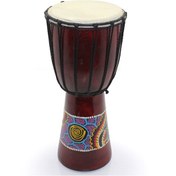 Resim Batikli Ahşap Darbuka 30 Cm 
