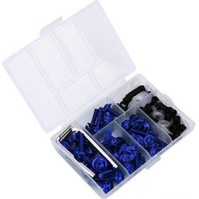 Resim Wezone 158 Adet Mavi Motor Güçlük Milyesi Seti - Alüminyum+abs Malzeme, Evrensel Uyumlu, Ön-arka-panedelik Tam Tesisat, Dayanıklı Ve Pratik Montaj 