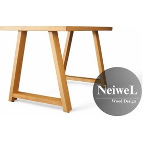 Resim Neiwel Tier Doğal Ahşap Toplantı Masası x 100 x 220 Açık Ceviz 