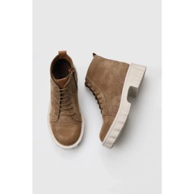 Resim Bueno Shoes Taba Süet Kadın Topuklu Bot 01WV9000 01WV9000 