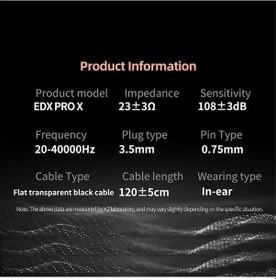 Resim Novahub Kz Edx Pro X Pro Kulak İçi Sahne Monitör Kulaklık - Çift Manyetik Bass Performansı, Ergonomik Design EDX Pro X 