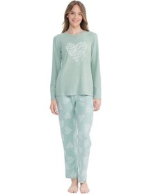 Resim U.S. Polo Assn. Kadın Mint Yuvarlak Yaka Pijama Takımı-mint-xl Çok Renkli 