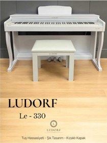Resim PUANDORG Ludorf Le 330 BEYAZ Profesyonel Piyano 88 Tuşlu Tuş Hassasiyetli (+TABURE / KULAKLIK) 