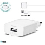 Resim Ttec 2SCC751B Compact 1A 30 Pin-USB Şarj Cihazı Beyaz 