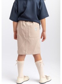 Resim Oliventhekid Gabardin Kız Çocuk Etek Bej Bej 
