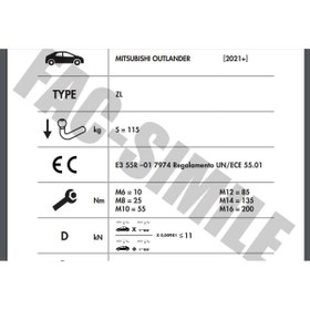 Resim umbra YATAY SÖKTAK MİTSUBİSHİ OUTLANDER 