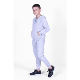 Resim Fyk Kids Erkek Çocuk 3lü Kapüşonlu-kanguru Cepli Baskı Detaylı Eşofman Takımı Çok Renkli 