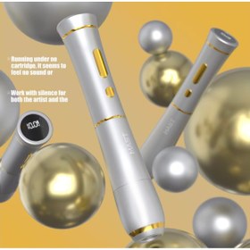 Resim İthalSepeti 1 Set Mast P40 Wireless Kablosuz & Kablolu Kalıcı Makyaj & Tattoo Cihazı (SILVER) 