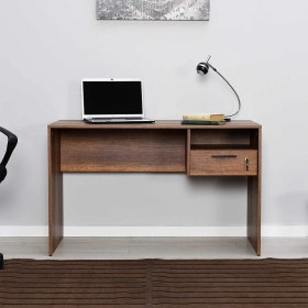 Resim Adore Concept Kilitli Çekmeceli Çalışma Masası - Oslo Ceviz 