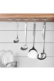 Resim GELDİMİCOM Kendinden Yapışkanlı Kancalı Mutfak Banyo Askısı Şeffaf 5 Adet 