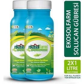Resim Ekosol Farm Sıvı Solucan Gübresi 2 x 1 L 
