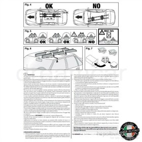 Resim Manebo Shuttle Mıknatıslı 2'li Kilitli Kayak Bagajı /SYBG441 