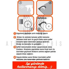 Resim Matris Kedi Silüet Sticker Otomobil Motosiklet Cam ayna 