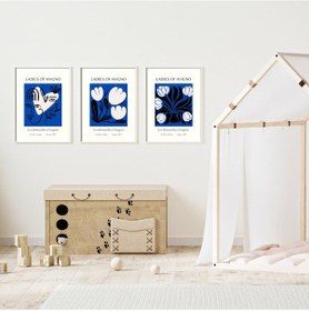 Resim Picasso Duvar Tablosu Çerçeveli 3'lü Set Beyaz Renk 21 X 30 Boyut/ebat 