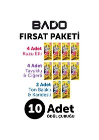 Resim Bado Kedi Ödül Çubuğu Karma Paket 3x5gr 10lu 